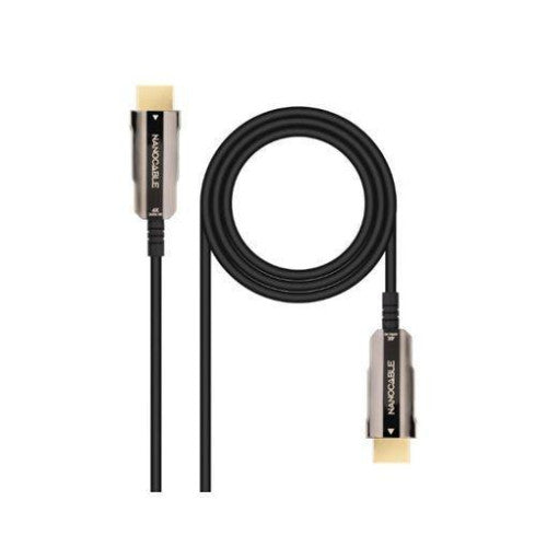 NANOCABLE CABLE HDMI V2.0 AOC 4K@60HZ 18Gbps NEGRO 30 M - imagen 1