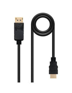NANOCABLE CABLE CONVERSOR DP A HDMI, DP/M-HDMI/M NEGRO 10 M - imagen 1