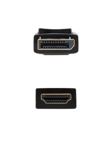 NANOCABLE CABLE CONVERSOR DP A HDMI, DP/M-HDMI/M NEGRO 10 M - imagen 2