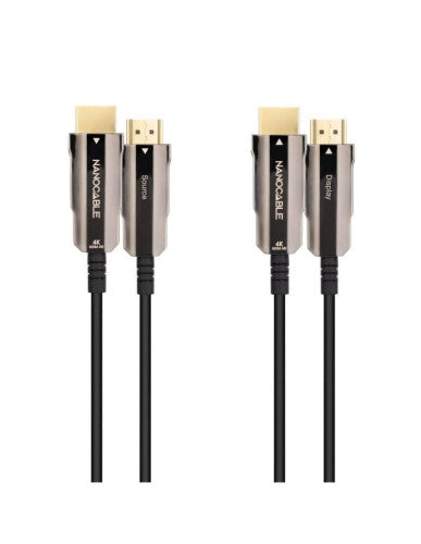 NANOCABLE CABLE HDMI V2.0 AOC 4K@60HZ 18Gbps NEGRO 20 M - imagen 1