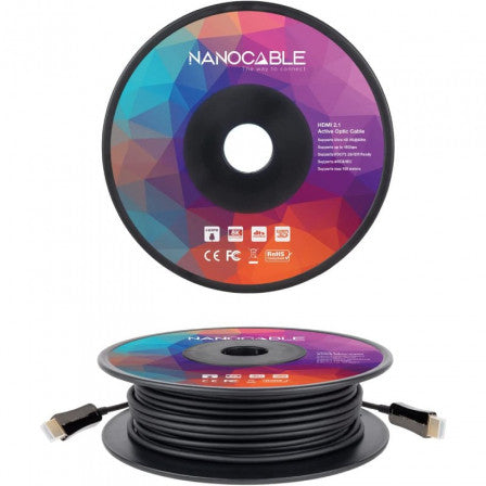 NANOCABLE CABLE HDMI V2.1 AOC 8K@60HZ 4K@120HZ 48Gbps 30 M - imagen 3