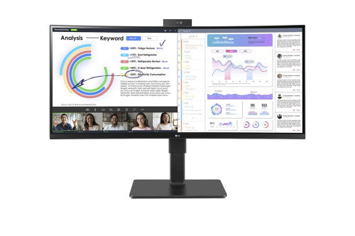 Imagen de LG 34BQ77QC-B pantalla para PC 86,4 cm (34") 3440 x 1440 Pixeles UltraWide Dual Quad HD LCD Negro