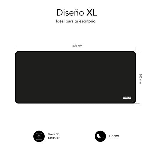 SUBBLIM Alfombrilla con Ratón Harmony Pack Mousepad XL + Wireless Mouse Black - imagen 3