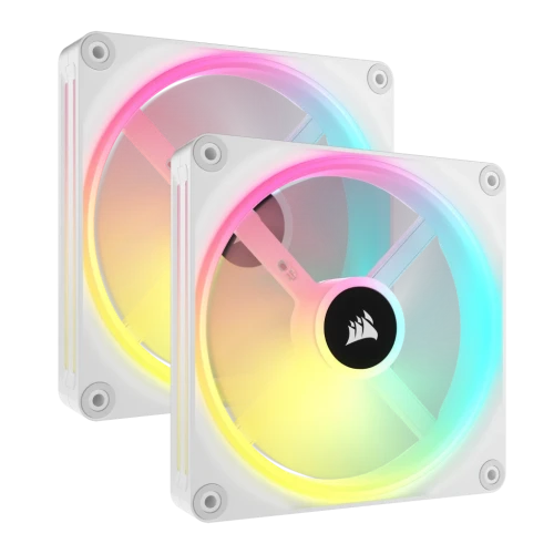 Corsair CO-9051008-WW sistema de refrigeración para ordenador Carcasa del ordenador Ventilador 14 cm Blanco 2 pieza(s) - imagen 1