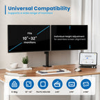 EWENT SOPORTE DE MESA PARA 2 MONITORES HASTA 27" - imagen 2
