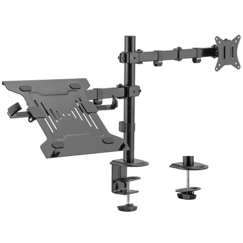 EWENT SOPORTE DE MONITOR HASTA 34” CARGA MÁXIMA 9KG. CON SOPORTE PARA PORTÁTIL - imagen 1