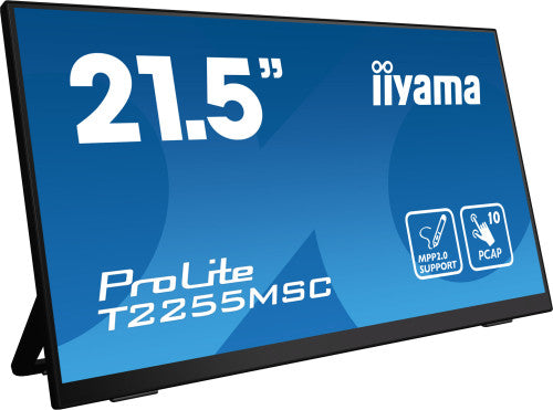 Iiyama MONITOT IIYAMA 22" TACTIL CAPACITIVO, T2255MSC-B1, IPS, 60HZ, 5 MS, HDMI, USB, DISPLAYPORT, ALT, VESA 100 x 100 - imagen 2