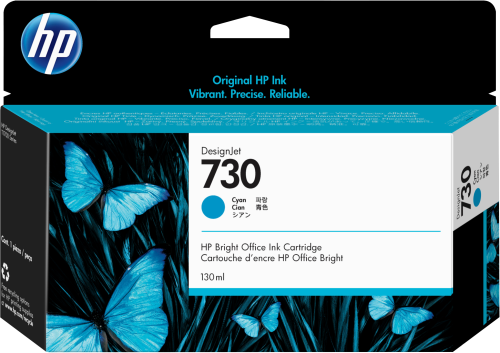 HP Cartucho de tinta DesignJet 730 cian de 130 ml - imagen 1