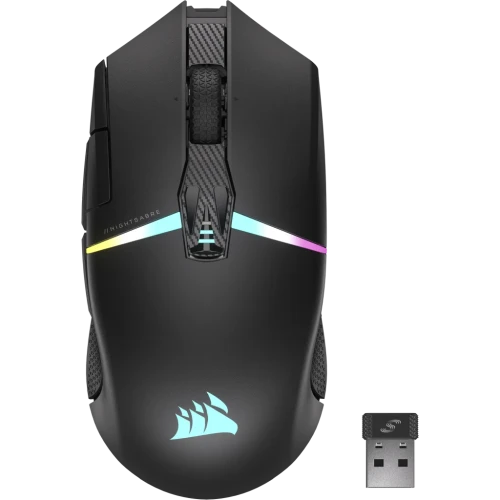 Corsair CH-931B011-EU ratón mano derecha RF Wireless + Bluetooth Óptico 26000 DPI - imagen 1