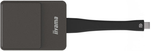 iiyama WP D002C adaptador Smart TV USB 4K Ultra HD Negro, Plata - imagen 1