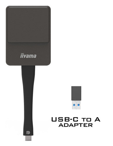 iiyama WP D002C adaptador Smart TV USB 4K Ultra HD Negro, Plata - imagen 2