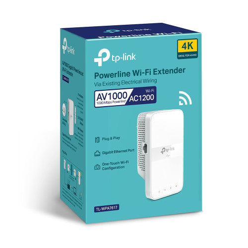TP-Link Extensor Wi-Fi Powerline TL-WPA7617 300 Mbps 1000 Mbps Powerline Plug and Play - imagen 3