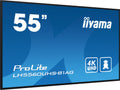iiyama PROLITE Pizarra de caballete digital 139,7 cm (55") LED Wifi 500 cd / m² 4K Ultra HD Negro Procesador incorporado Android 11 24/7 - imagen 1
