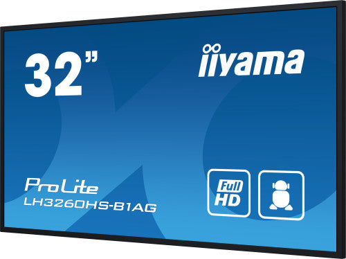 iiyama PROLITE Pizarra de caballete digital 80 cm (31.5") LED Wifi 500 cd / m² Full HD Negro Procesador incorporado Android 11 24/7 - imagen 2