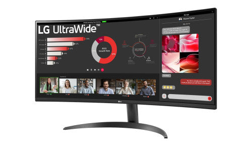 LG 34WR50QC-B.AEU pantalla para PC 86,4 cm (34") 3440 x 1440 Pixeles UltraWide Quad HD LCD Negro - imagen 2