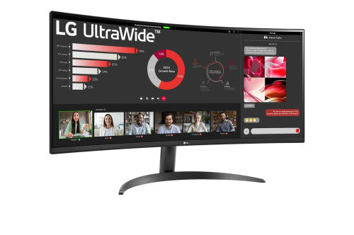 LG 34WR50QC-B.AEU pantalla para PC 86,4 cm (34") 3440 x 1440 Pixeles UltraWide Quad HD LCD Negro - imagen 3