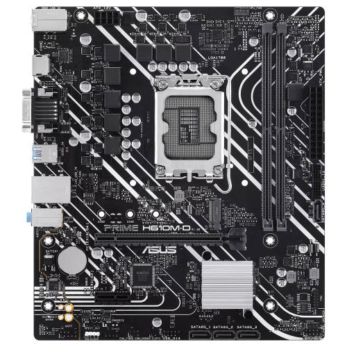 Asus PLACA ASUS PRIME H610M-D,INTEL,1700,H610,2DDR5,96GB,VGA+HDMI,4SATA3,1M.2,2USB2.0,2USB3.2,USB-C,1GBLAN,MATX - imagen 1