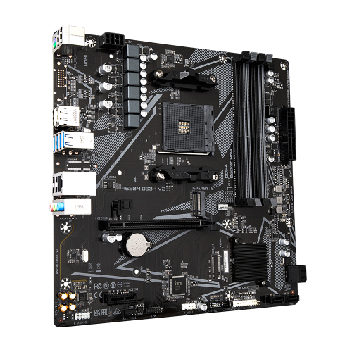 Gigabyte A520M DS3H V2 (rev. 1.0) Zócalo AM4 micro ATX - imagen 2