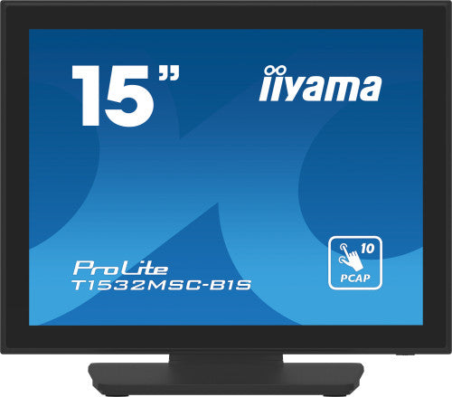 iiyama ProLite T1532MSC-B1S pantalla para PC 38,1 cm (15") 1024 x 768 Pixeles XGA LCD Pantalla táctil Negro - imagen 1