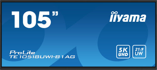 iiyama PROLITE Pizarra de caballete digital 2,74 m (108") LED Wifi 450 cd / m² 5K Ultra HD Negro Pantalla táctil Procesador incorporado Android 24/7 - imagen 1