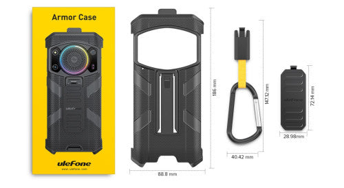 ULEFONE SMARTPHONE ARMOR 21 BLACK 4G/ 6.58" HD/ HELIO G99/256GB ROM/8GB RAM/16MP/9600MAH/IP68 - imagen 2