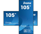 Iiyama MONITOR PROFESIONAL IIYAMA 105" (LH10551UWS-B1AG) / TIEMPO OPERACION 24/7 / USO HORIZONTAL Y VERTICAL / IPS / 5120X2160 5K UW / 8MS / 500CD / 21:9 / RS-232C / RJ45 / HDMI X 1 / DP X 1 / USB-C X 2/ USB X6 / SLOT OPS / VESA 1500X600 - imagen 2
