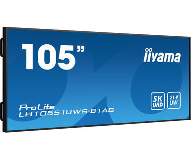 Iiyama MONITOR PROFESIONAL IIYAMA 105" (LH10551UWS-B1AG) / TIEMPO OPERACION 24/7 / USO HORIZONTAL Y VERTICAL / IPS / 5120X2160 5K UW / 8MS / 500CD / 21:9 / RS-232C / RJ45 / HDMI X 1 / DP X 1 / USB-C X 2/ USB X6 / SLOT OPS / VESA 1500X600 - imagen 3