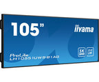 Iiyama MONITOR PROFESIONAL IIYAMA 105" (LH10551UWS-B1AG) / TIEMPO OPERACION 24/7 / USO HORIZONTAL Y VERTICAL / IPS / 5120X2160 5K UW / 8MS / 500CD / 21:9 / RS-232C / RJ45 / HDMI X 1 / DP X 1 / USB-C X 2/ USB X6 / SLOT OPS / VESA 1500X600 - imagen 3