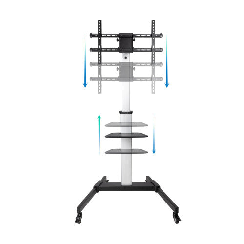 TooQ Hera Soporte de Suelo de Aluminio con Ruedas para Pantalla 37"-86" - imagen 2