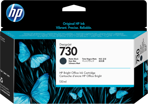 HP Cartucho de tinta DesignJet 730 negro mate de 130 ml
