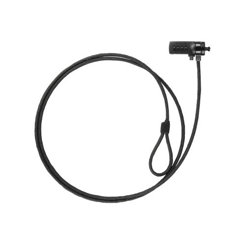 Nanocable TooQ Cable de Seguridad con Combinación para Portátiles 1.5 metros, Gris Oscuro - imagen 1