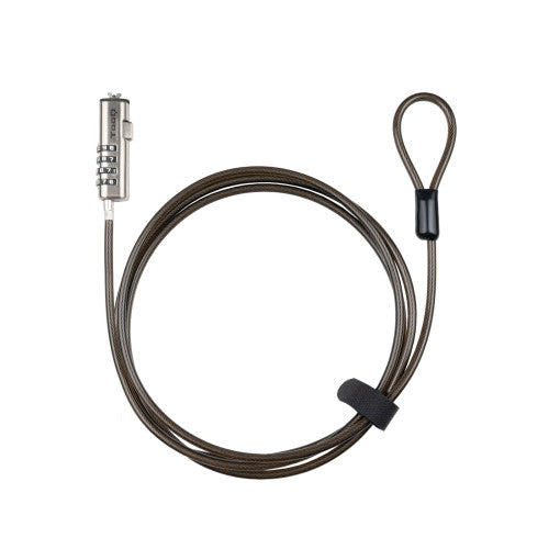 Nanocable TooQ Cable de Seguridad Tipo NANO con Combinación para Portátiles 1.5 metros, Gris Oscuro - imagen 1