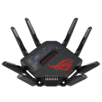 ASUS ROG Rapture GT-BE98 router inalámbrico 10 Gigabit Ethernet Quad-band (2.4 GHz / 5 GHz-1 / 5 GHz-2 / 6 GHz) Negro - imagen 1