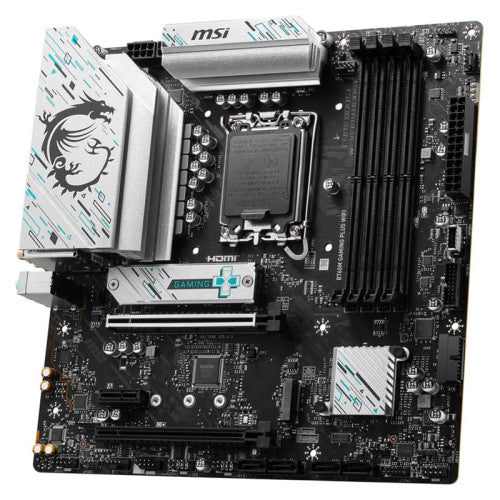 MSI PLACA MSI B760M GAMING PLUS WIFI,INTEL,1700,B760,4DDR5,192GB,2HDMI+2DP,4SATA+2M.2,5USB 3.2+2USB-C,2.5GB+WIFI6E+BT5.3,MATX - imagen 3