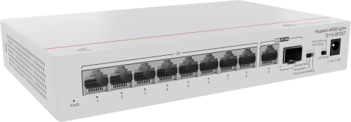 HUAWEI S110-8P2ST ( 8 10/100/1000 BASE-T PORTS POE+ 1GE SFP PORT, 1*10/100/ 100BASE T PORT, AC POWER, POWER ADAPTER) - imagen 2