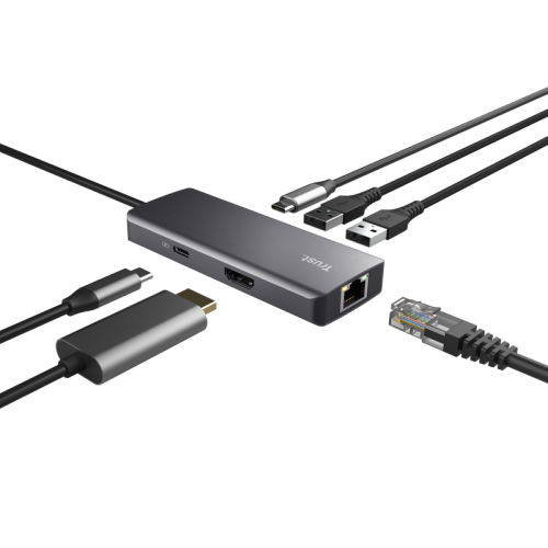 TRUST DALYX 6-IN-1 MULTIPORT ADAPTER - imagen 2