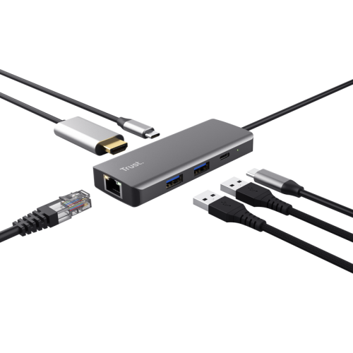 TRUST DALYX 6-IN-1 MULTIPORT ADAPTER - imagen 3
