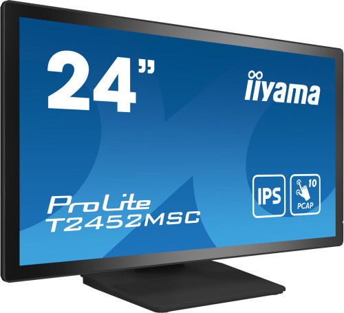 Iiyama MONITOR IIYAMA 24" TACTIL CAPACITIVO T2452MSC-B1, IPS, 14 MS, HDMI, USB, DISPLAYPORT, ALT, REG INCL 90º, VESA 100 x 100 - imagen 2