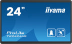 IIYAMA 24" PANEL-PC / NEGRO/ ANDROID 12 /4GB, 32GB, IN-CELL PCAP 10-POINTS TOUCH, 1920X1080, IPS PANEL, MM, WIFI, BT5.2, MICRO-SD, USB 2X 2.0 1X 3.2, HDMI-INPUT, USB-C (DATA / DP-ALT OUT), AUDIO-OUT MINI-JACK, MICRO, MINI-JACK, 250CD/M (TW2424AS-B1) - imagen 1