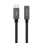 Nanocable Cable Prolongador USB-C 3.2 Gen2x2 20Gbps 3A, 4K/60Hz, USB-C/M-USB-C/H, Negro, 2 m - imagen 2