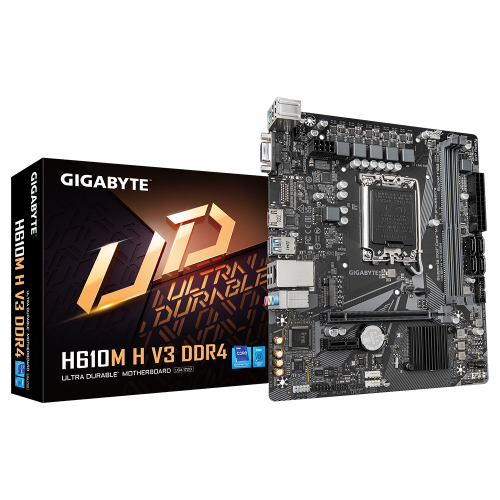 Gigabyte H610M H V3 DDR4 placa base Intel H610 Express LGA 1700 micro ATX - imagen 1