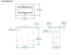 CRESTRON FLIPTOP FT2 SERIES CABLE MANAGEMENT SYSTEM, 202 SIZE, MECHANICAL, PASS-THROUGH LID, BLACK (FT2-202-MECH-PTL-B) 6511668 - imagen 2