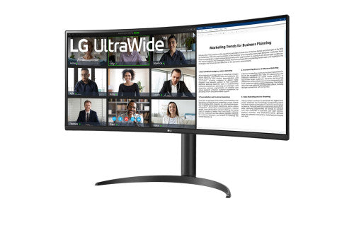 LG MONITOR (34WR55QC-B) CURVO ULTRAWIDE 34" / PANTALLA WQHD HDR10 / 3440 X 1440 / FRECUENCIA 100 HZ / USB TYPE-C / NEGRO - imagen 2