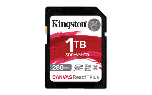 Kingston Technology Canvas React Plus 1 TB SDXC UHS-II Clase 10 - imagen 1