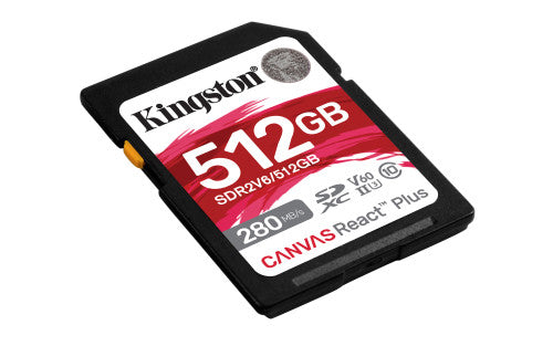 Kingston Technology Canvas React Plus 512 GB SDXC UHS-II Clase 10 - imagen 2