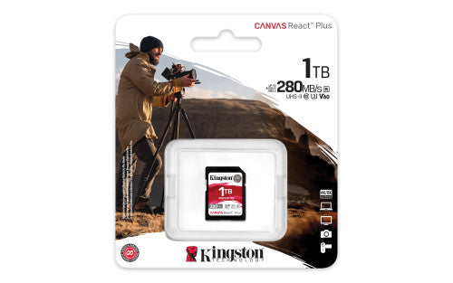 Kingston Technology Canvas React Plus 1 TB SDXC UHS-II Clase 10 - imagen 3