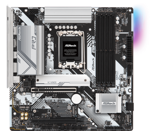 Asrock B760M Pro RS Intel B760 LGA 1700 micro ATX - imagen 1