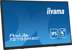 Iiyama MONITOR IIYAMA 27" IPS BONDED PCAP 10P TOUCH, 1920X1080, FLAT BEZEL FREE GLASS FRONT, HDMI, DISPLAYPORT, 360CD/M², USB HUB 2X 3.2, SPEAKERS, BUILT-IN WEBCAM & MICROPHONE, BOOKSTAND (T2755MSC-B1) - imagen 3