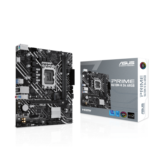 ASUS PRIME H610M-K D4 ARGB Intel H610 LGA 1700 micro ATX - imagen 1