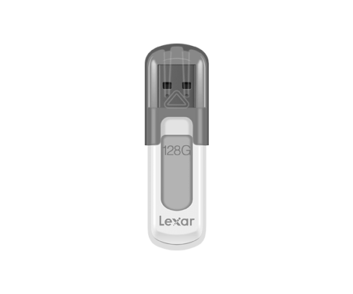 Lexar JumpDrive V100 unidad flash USB 128 GB USB tipo A 3.2 Gen 1 (3.1 Gen 1) Gris, Blanco - imagen 2